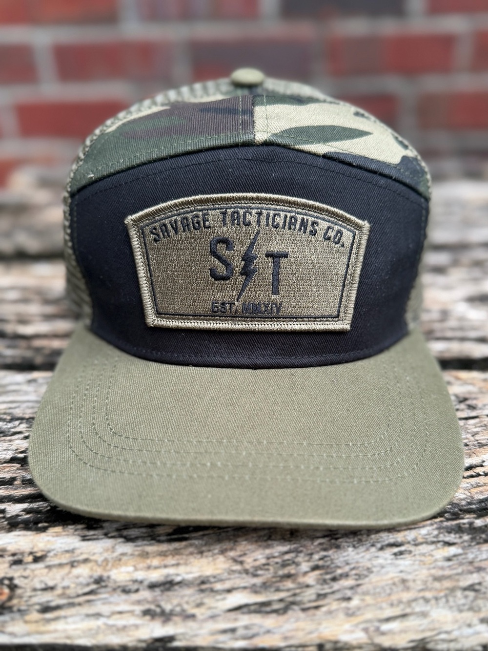 Savage Tacticians Men’s Camouflage Adjustable SnapBack Mesh Trucker Hat F9